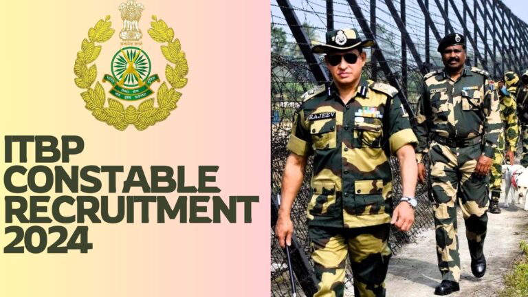 ITBP Constable Recruitment 2024